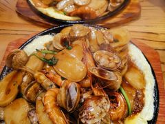 铁板海鲜年糕-逸香海鲜面疙瘩(嵊泗店)