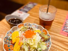 田园沙拉配和风汁-鳗事鱼意·活鳗現烤专门店(富力海珠城店)
