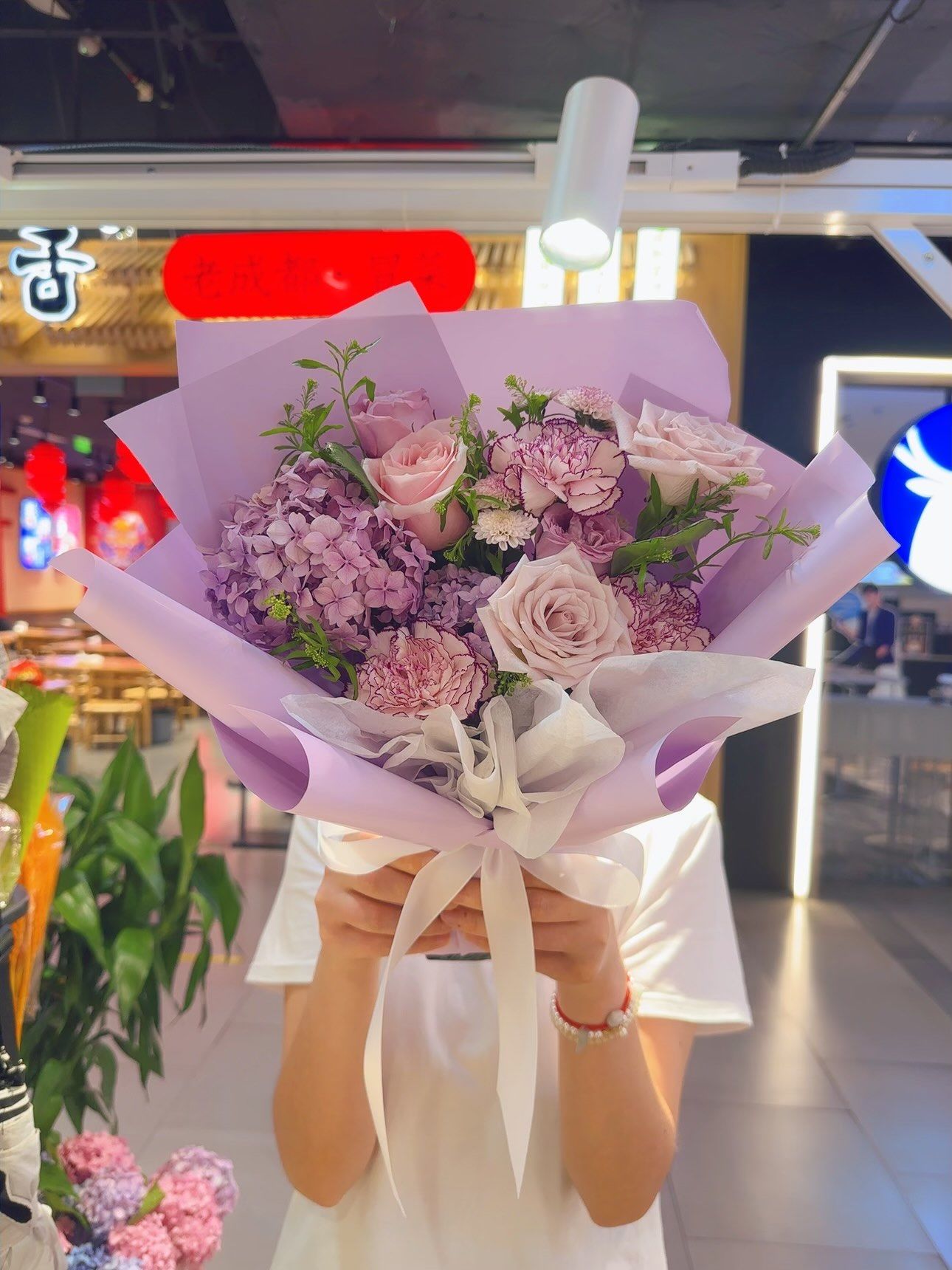 小朋友送老师的迷你小花束