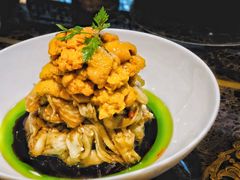 酱麻油海胆拌秋茄-杭州西子湖四季酒店·金沙厅