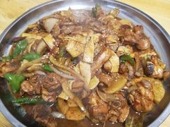 大盘鸡-老钟家烤羊排·敦伊阁清真餐厅胡羊焖饼