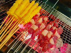 羊肉串&nbsp;牛肉串-老吕涮羊肉•东北原味烧烤•大油边•烤鱼(五角场店)