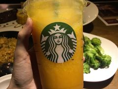 芒果西番莲果茶星冰乐-星巴克(广州南站A18检票口楼上)