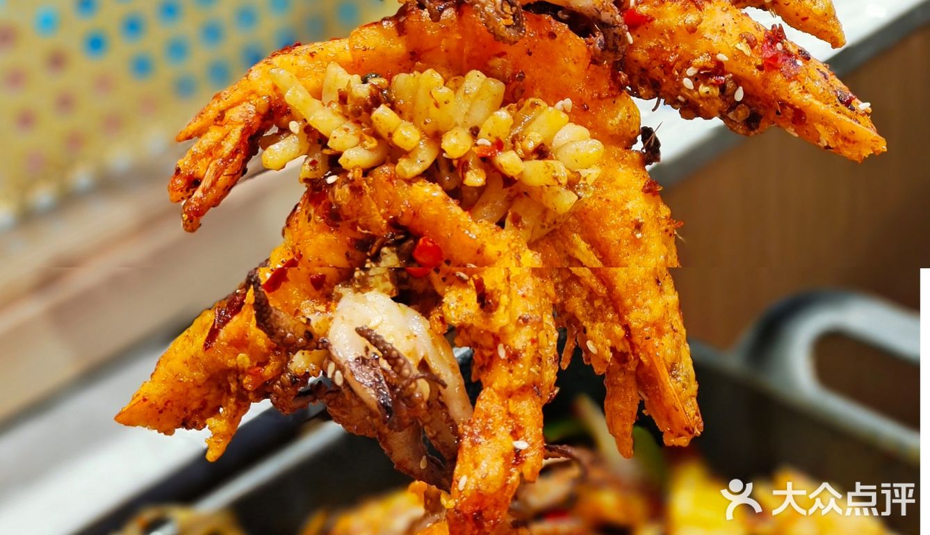 巴掌大的干锅虾好好吃
