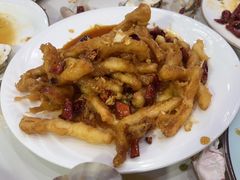 炸鱿鱼条-天伦海鲜·老味道·青岛菜(栈桥天主教堂店)