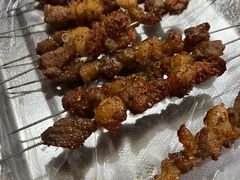 喂口牛肉串-胖姐涮肚烧烤