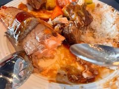照燒三文魚配絲苗白飯-湾景餐厅(海洋公园店)