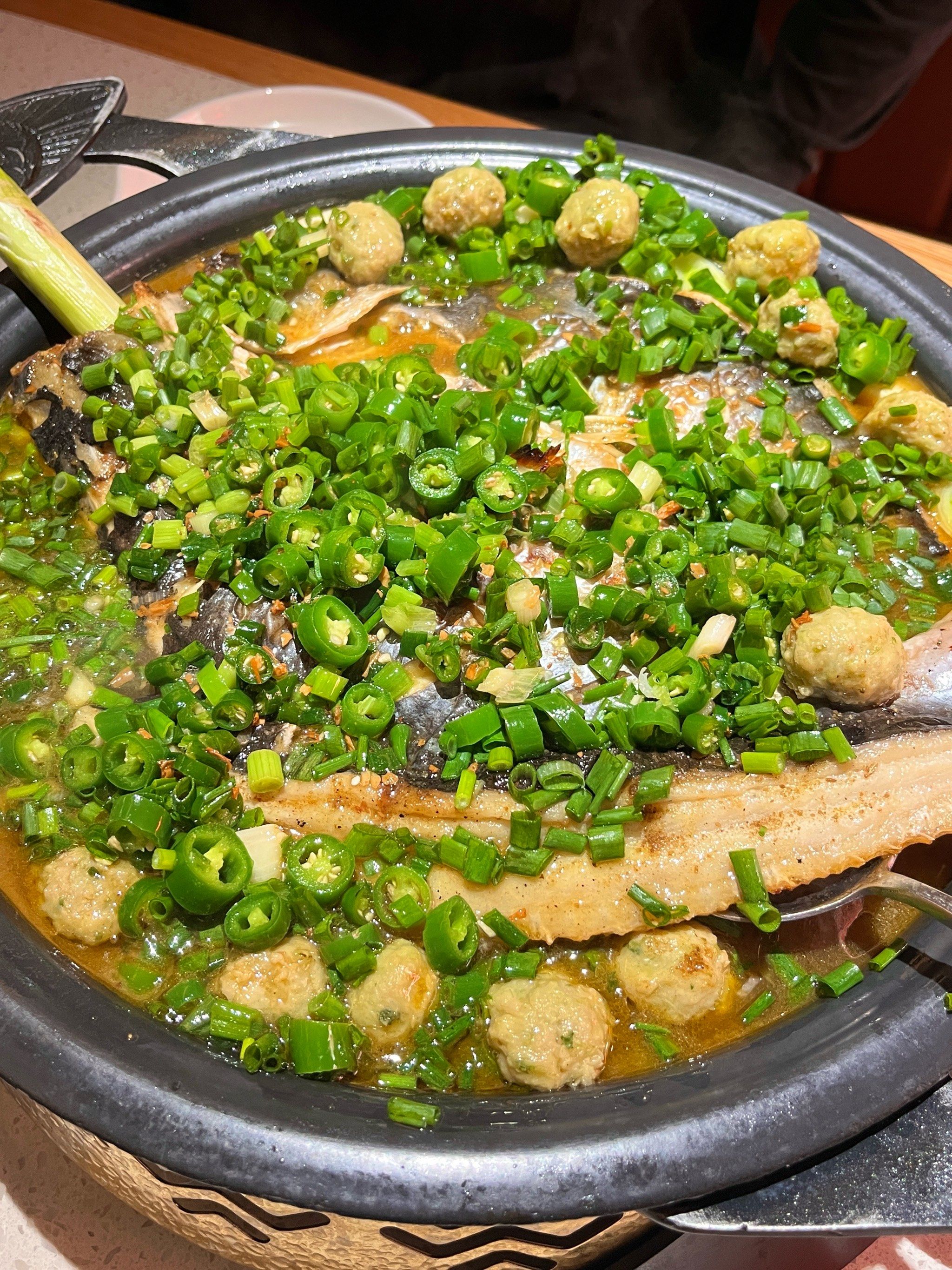 鲜青椒爽麻烤鱼