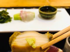 酒蒸鲍鱼佐鲍鱼肝酱-松涛日本料理