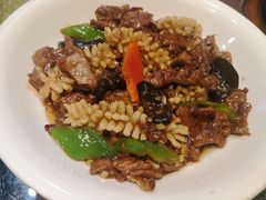 爆炒猪肝鱿鱼-刘胖子家常菜·蹄花焖藕(中南店)