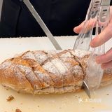 看👀切面包🥯的瞬间好解压