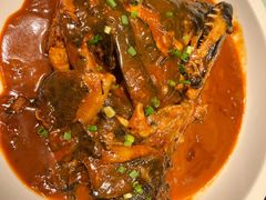 铜锅焖鲽鱼头-梅飞酒家(名辉豪庭店)