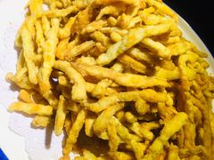 咸蛋黄焗杏鲍菇-锦上中式酒馆(南内环店)