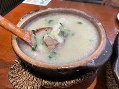 咸骨窝蛋菜心粥-南拳十三姨·潮汕砂锅粥(世纪金源店)