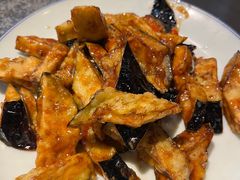 风味茄子-华盛园卷子王农家菜水库鱼