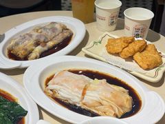 爽滑鲜虾拼栗米叉烧肠粉-香港池仔记肠粉王(博多新记襄阳南路店)