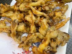 炸平菇-东北哈尔滨酱骨头馆房掌柜铁锅炖