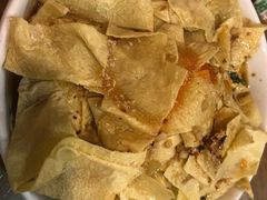 炝豆皮-三鞭一花·独一处·元英砂锅(海光寺店)