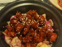 蒜香蜜汁排骨-绿茶餐厅(光谷世界城步行街店)