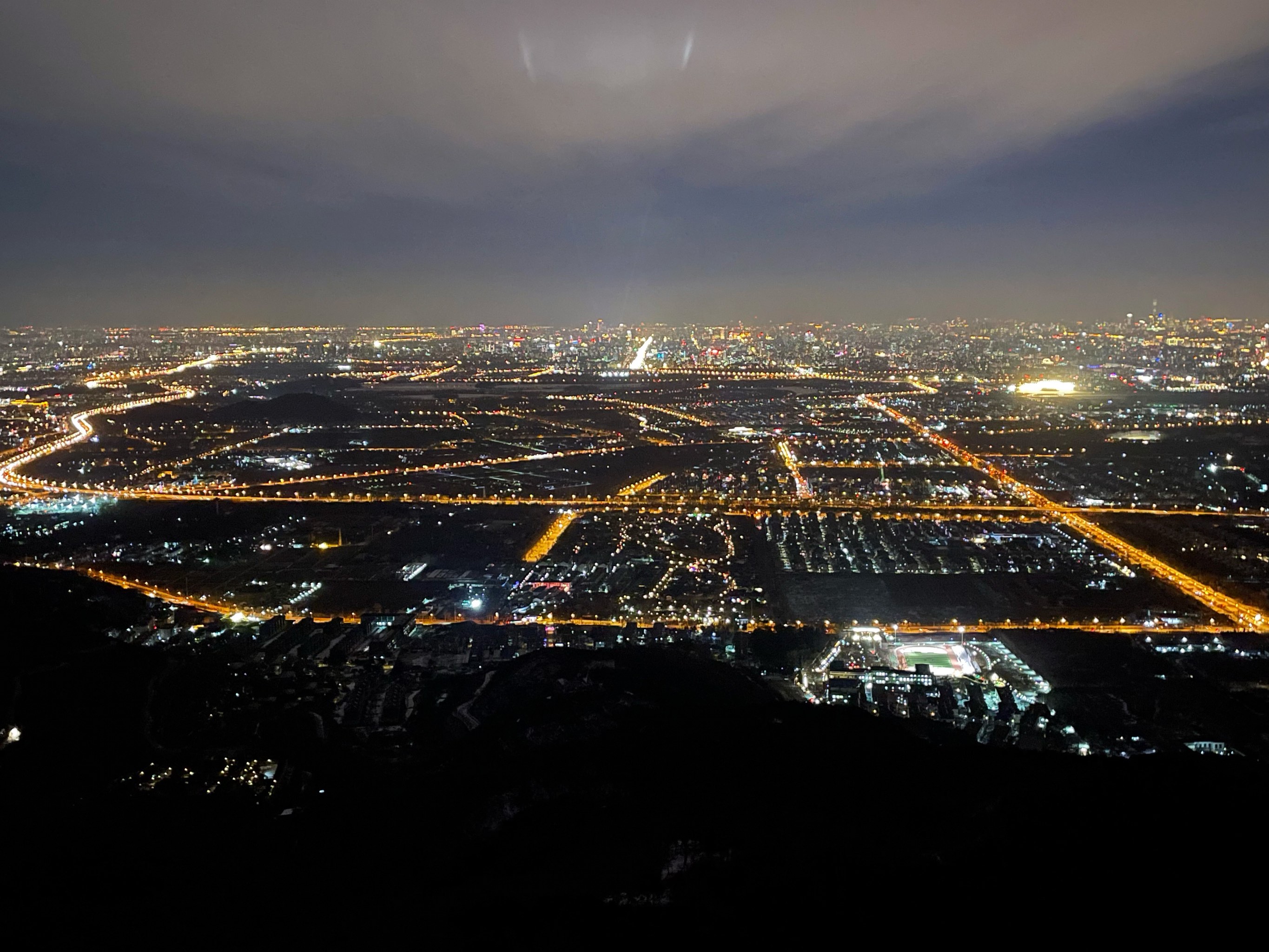 北京西山夜景图片