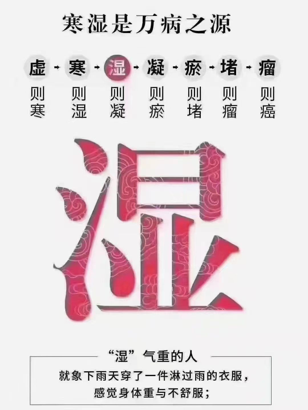 寒湿是万病之源