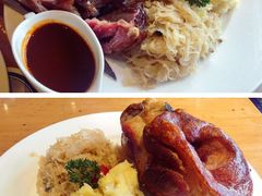 烤猪肘配酸菜土豆泥-兰特伯爵西餐厅·啤酒屋(方庄店)