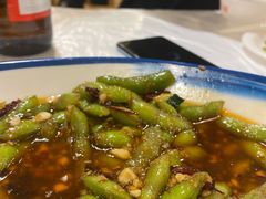 凉拌毛豆-早酒肖汉老味拌面