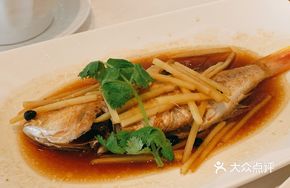 Steamed Red Snapper with Ginger Strips