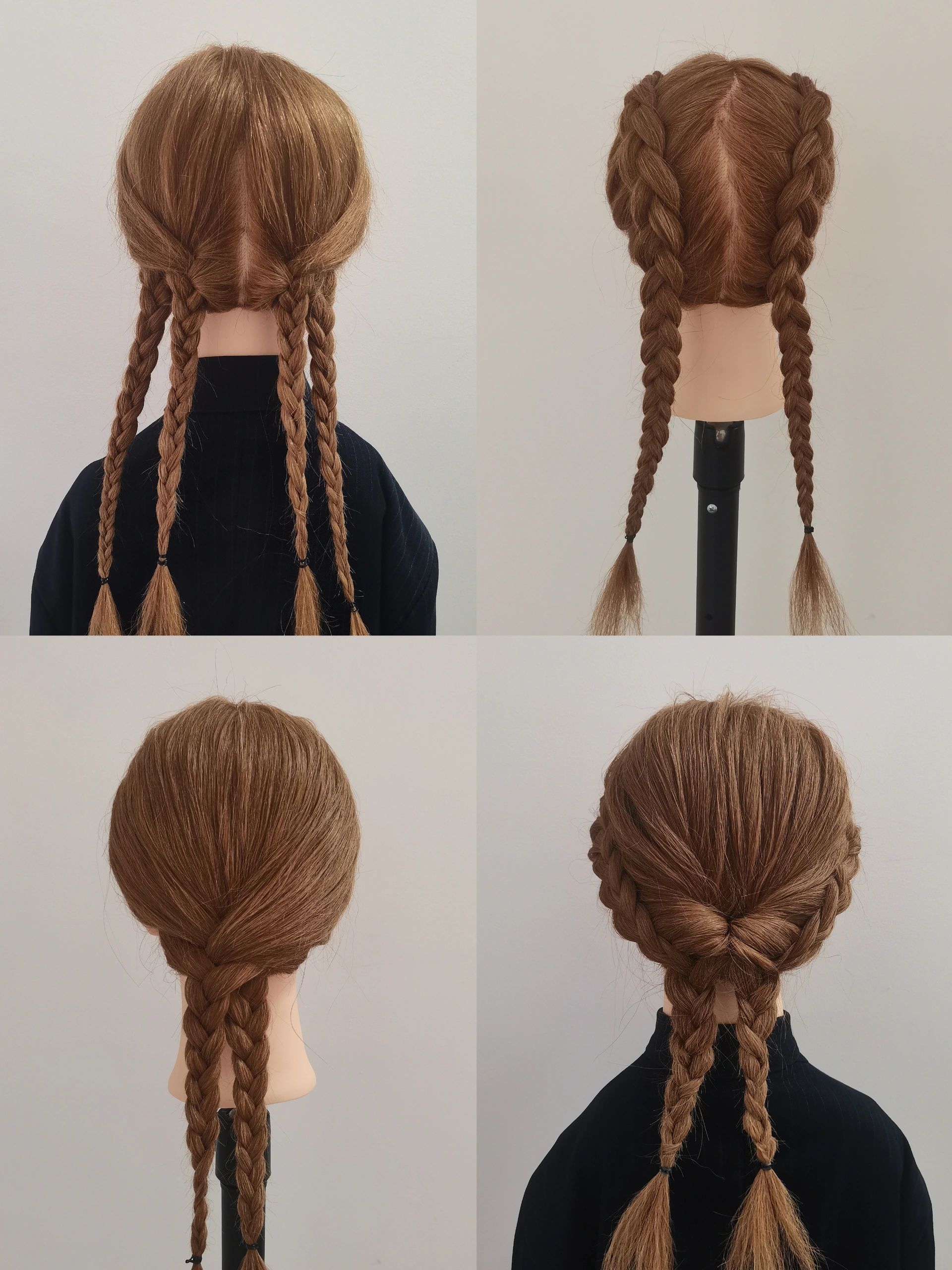 可爱甜酷双麻花辫,夏日清凉