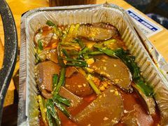 锡纸鸭血-路边摊小炉子烧烤