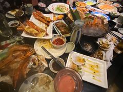 三文鱼刺身黄狮鱼刺身-真剑日本料理·铁板烧(贵州路店)