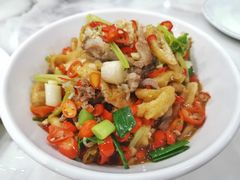 油豆腐炒剔骨肉-红色湘菜馆(春风店)