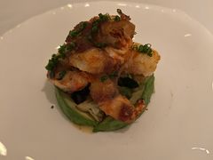 培根卷大明虾配牛油果-Jean Georges