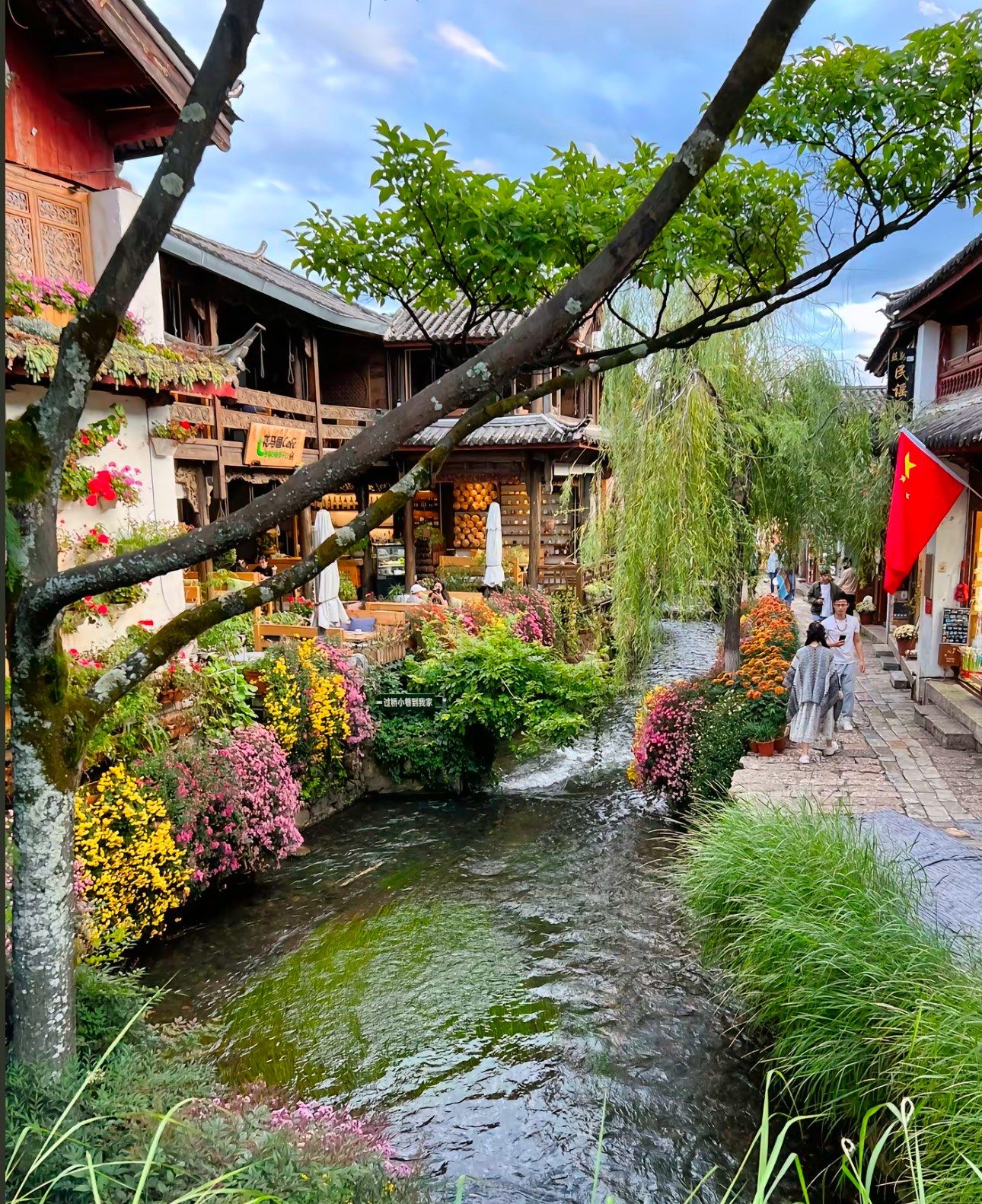 真实的古城
丽江古城充满着生活的气息小桥流水繁花盛开
真的来了