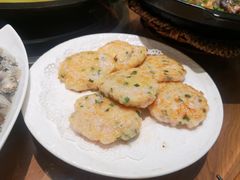 翡翠鲜虾饼-青岛美食鲁菜大酒店