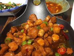 -东来菜馆•手抓海鲜家常菜•海鲜锅贴(鸽子窝店)