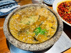白洋淀石锅嘎鱼-小放牛炒菜馆(北国商城店)