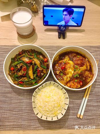 一人食|6晚餐糖醋荷包蛋尖椒炒香菇