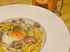 忌廉汁培根意大利扁面配水波蛋-Cyclus Craft Kitchen薩克思手工厨房