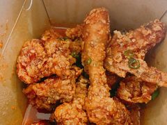 炸鸡翅原味拼甜辣-富乐满韩国正宗炸鸡韩国料理(虹泉路店)