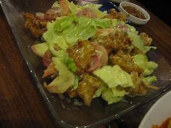 炸鸡沙拉-郑阿姨的家·이모네·韩料&烤肉(武川路店)