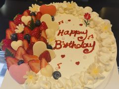 清甜白桃果茸生日蛋糕-花花卷卷·鲜食蛋糕(静安久光百货店)