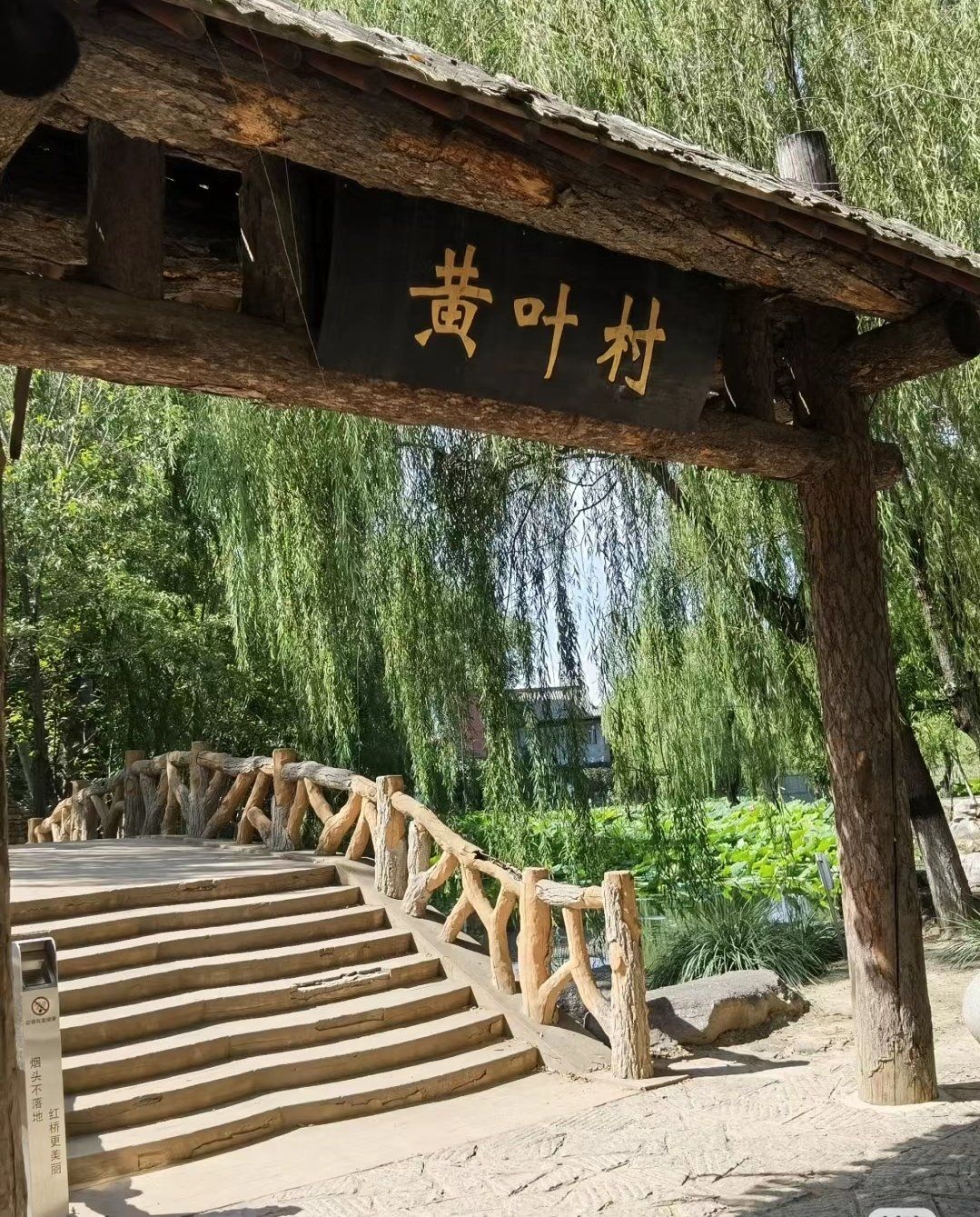 天津西沽公园里的古老村落