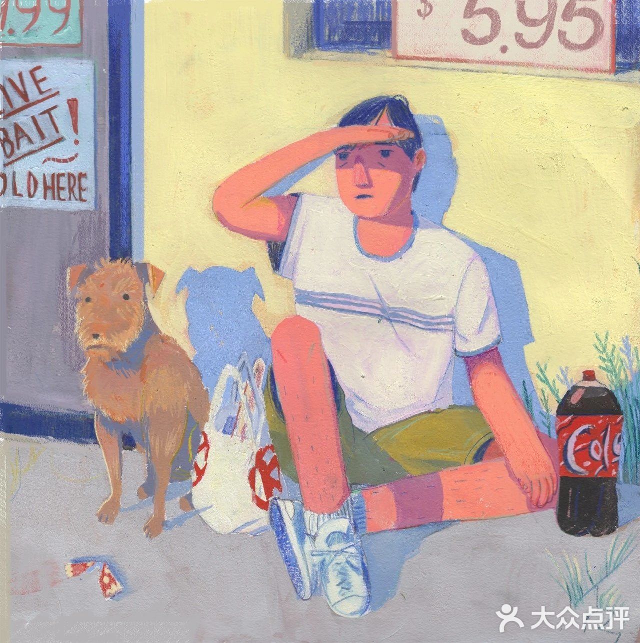 大面积冷色调，柔和的阴影与悲伤🌟