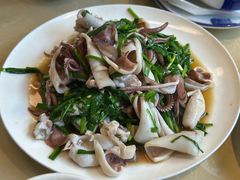 韭菜炒海兔-清香园大连老菜馆(成仁街店)