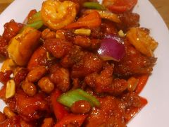 椒香虾仁爆鸡球-陈傻子餐厅(世纪都会店)