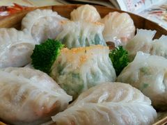 虾饺、香茜饺、粉果、栗子饺、茶树菇饺-海宝酒家(中山四路店)