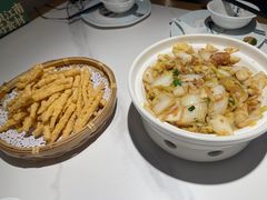 油渣炒高山娃娃菜-庆江南江南菜(太仓南洋店)