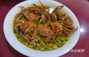 Stewed Crab with Green Soybeans (June Yellow Crab)