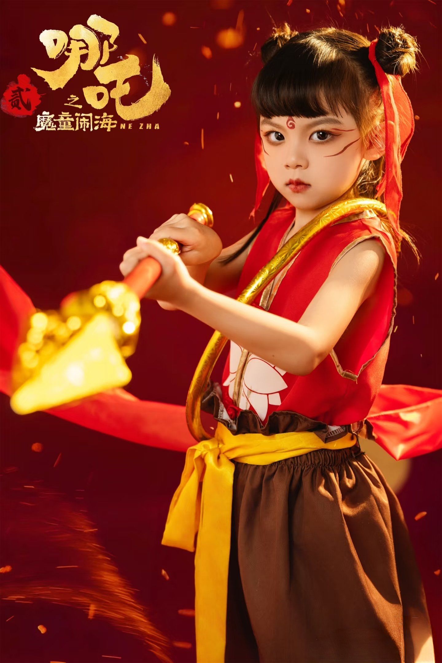 超火儿童哪吒闹海主题写真来啦